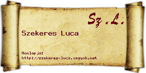 Szekeres Luca névjegykártya